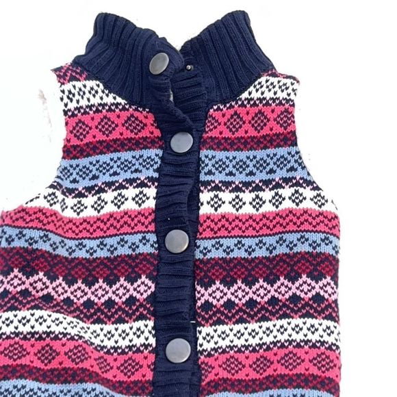 Jillian’s Closet snap button fuzzy lined vest size 6 - Picture 2 of 6